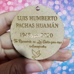 Llavero MDF de una cara